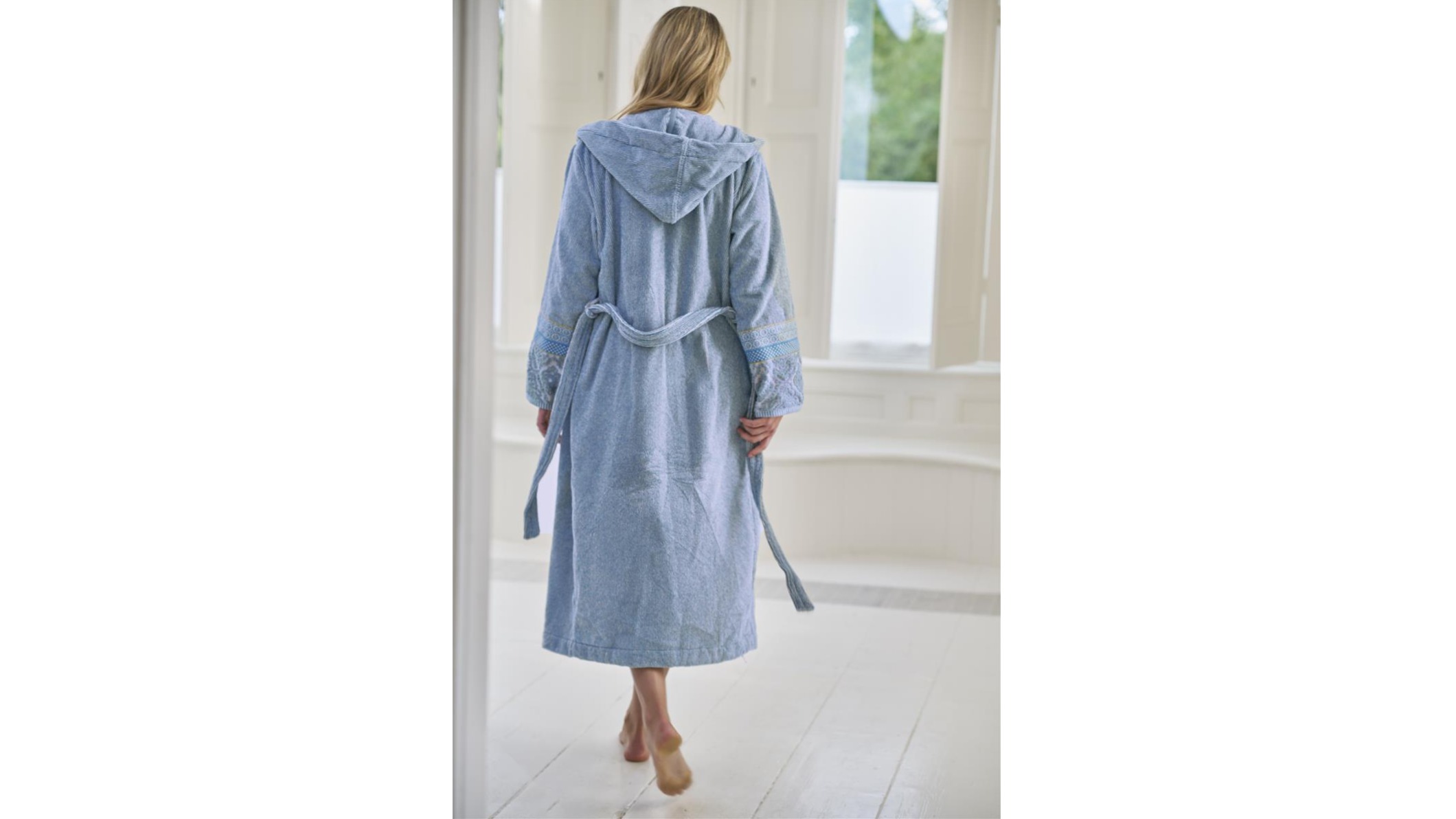 Badjas Pip Studio Soft Zellige - Blue Grey back