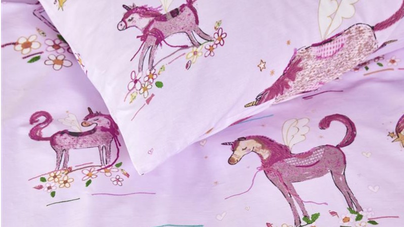 Dekbedovertrek Beddinghouse Kids Unicorn Paradise - Pink detail