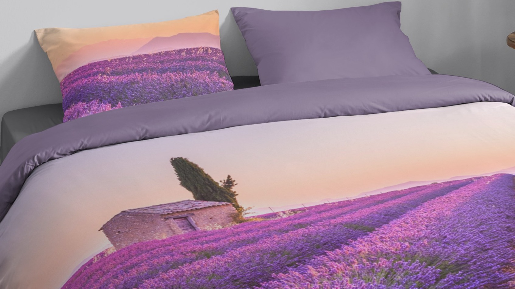 Dekbedovertrek Pure Lavender - Violet close up