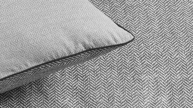 Dekbedovertrek Rivièra Maison Chevron Weave - Grijs detail