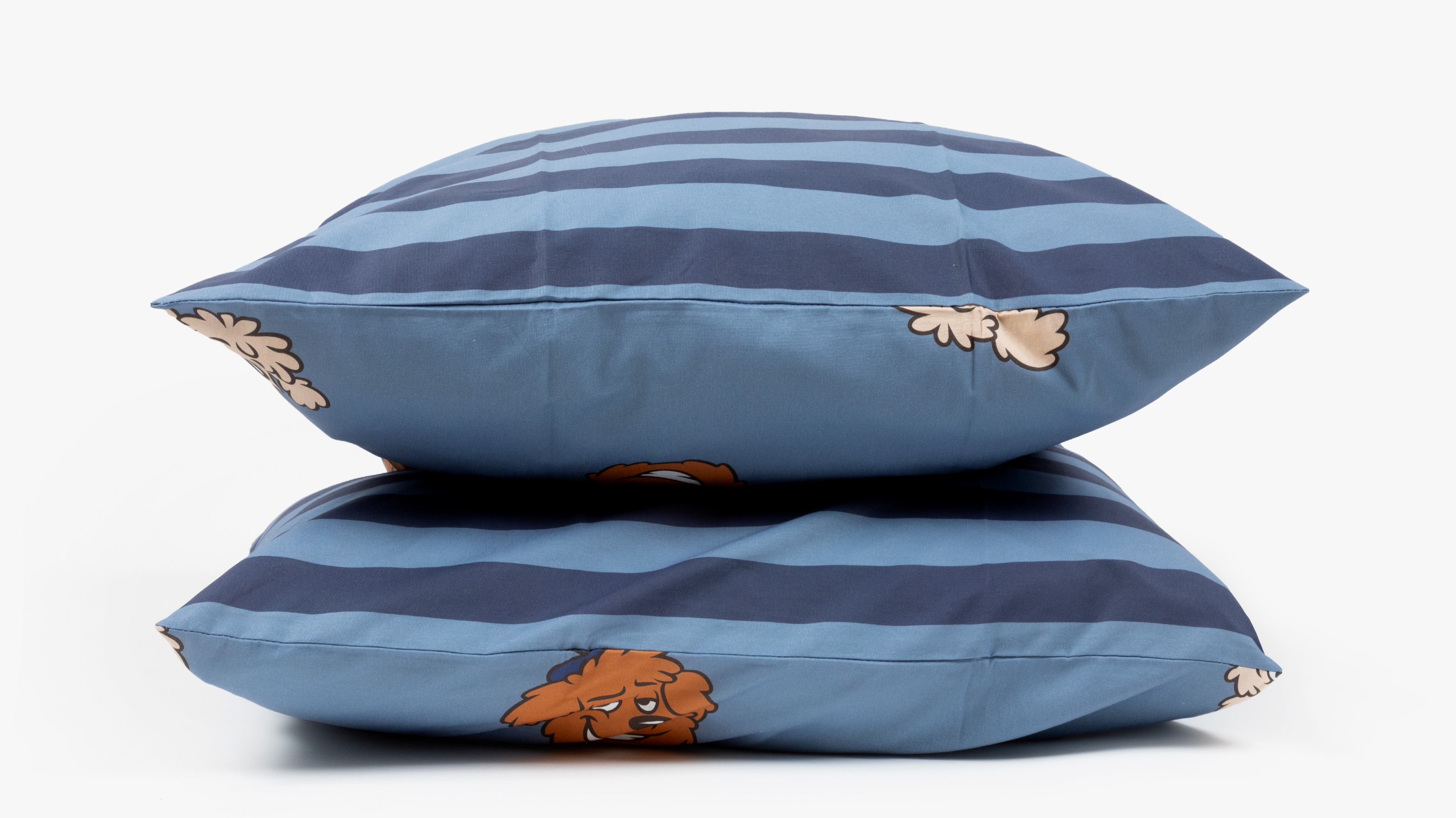 Dekbedovertrek Woody Double Labradoodle - Blauw pillows