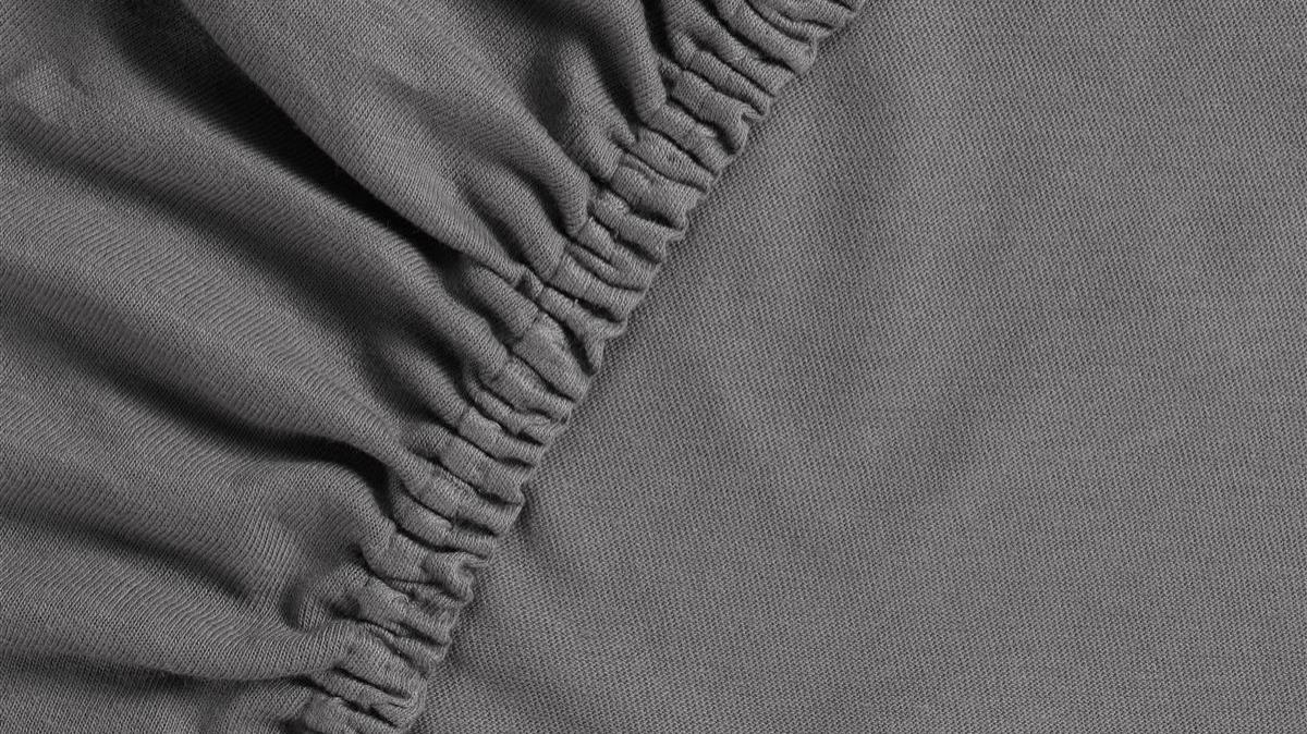 Hoeslaken Ambiante Jersey - Anthracite detail