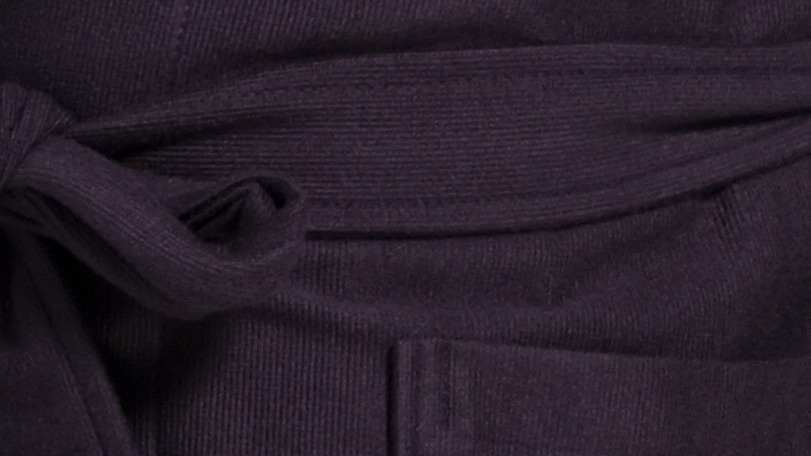 Kamerjas Heren Pasha Sjaalkraag Bamboo - Donkerblauw detail