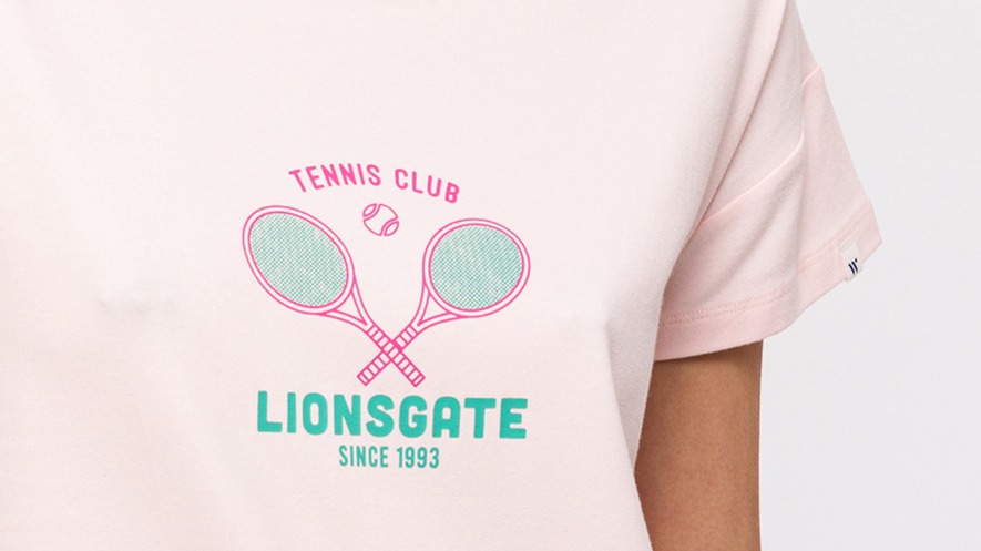 Slaapkleedje Dames Studio Woody Uni Lionsgate Tennis - Lichtroze detail