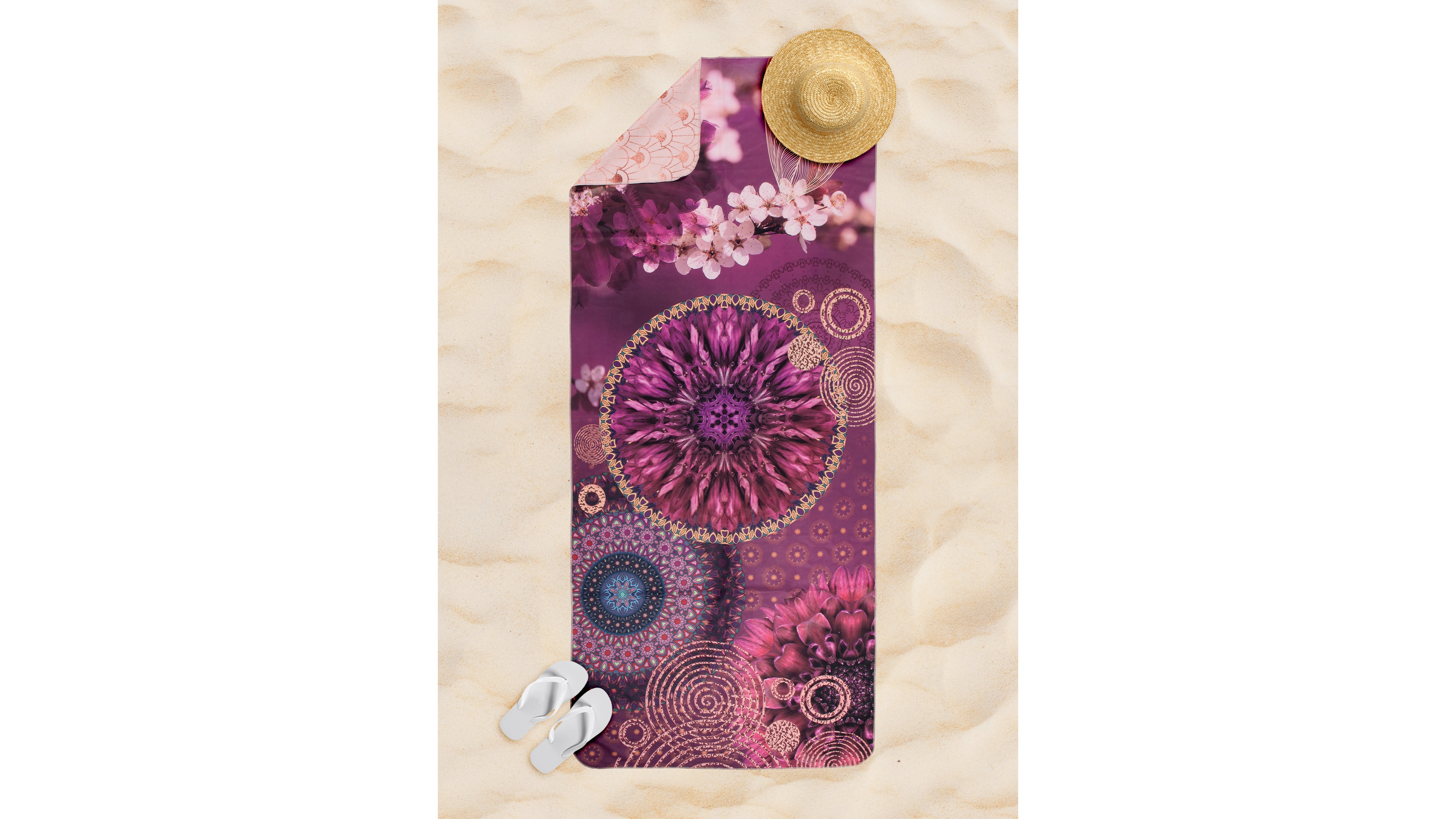 Strandlaken Hip Aluna Polyvelvet - Multi beach