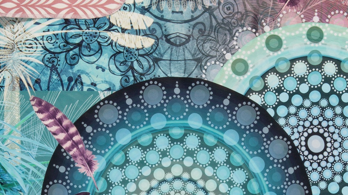Strandlaken Hip Kanya Polyvelvet - Multi detail