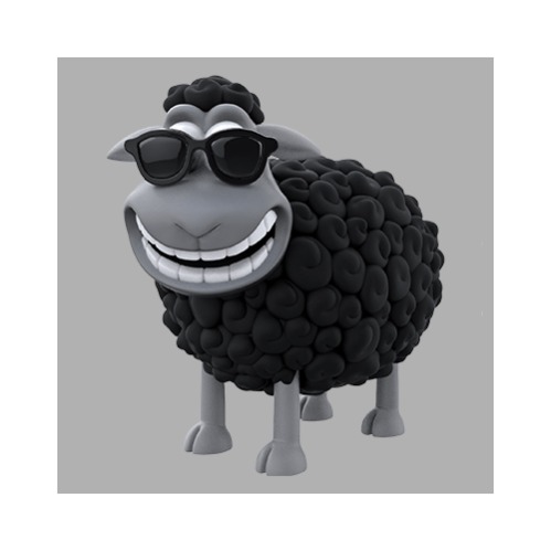 cool sheep logo